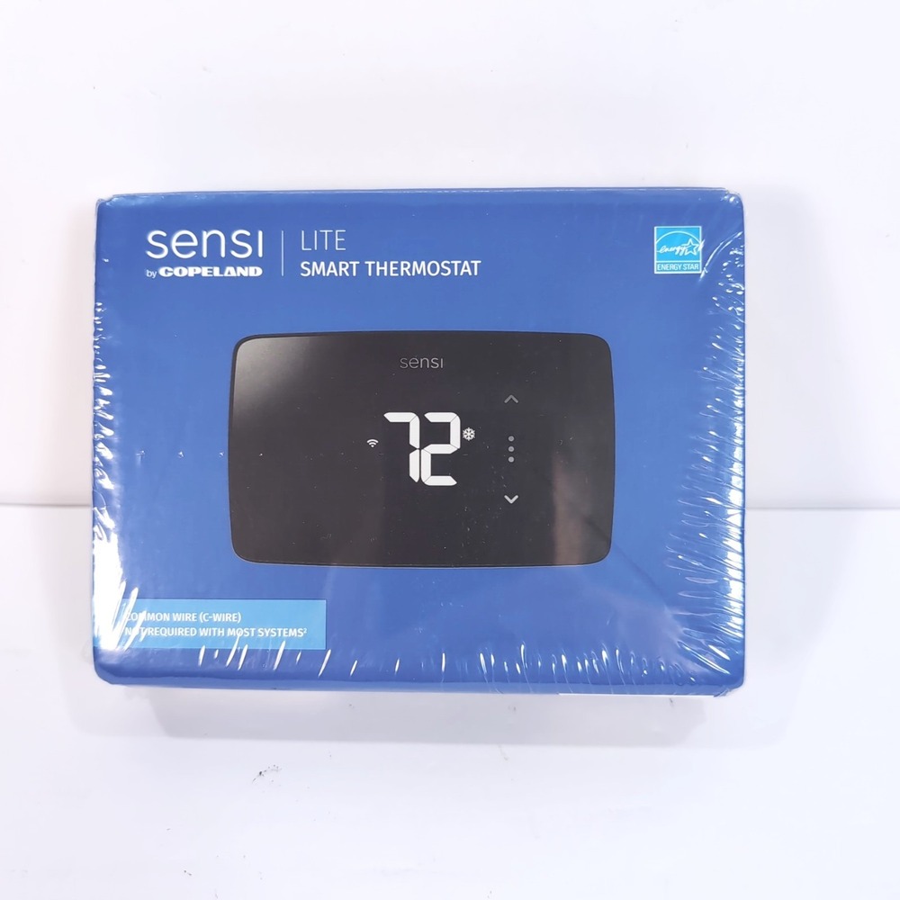 Emerson White-Rodgers Sensi Lite Smart Wi-Fi Thermostat Black ST25U NEW & Sealed